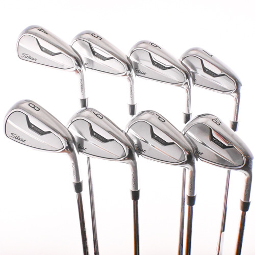 Titleist T200 2021 Iron Set 4-PW,AW AMT Black Stiff Steel RH (+1/2")