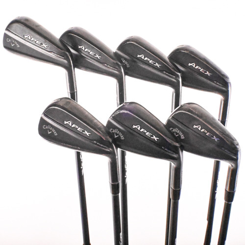 Callaway Apex Ti Fusion Black Forged Iron Set 5-PW,AW Axiom Stiff Graphite RH