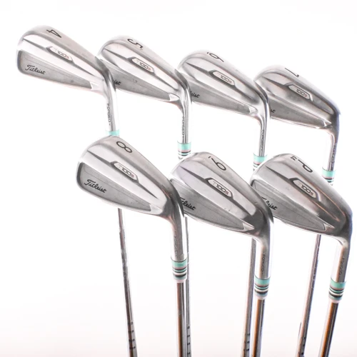 Titleist T100S 2021 Forged Iron Set 4-PW AMT Black Stiff Flex Steel RH