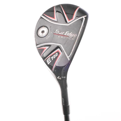Tour Edge Exotics E722 Hybrid #4 22* KBS Tour 60g Senior Flex Graphite RH +HC