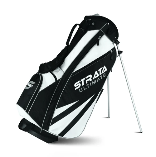 New Callaway Strata Ultimate Stand Bag (Black / White)