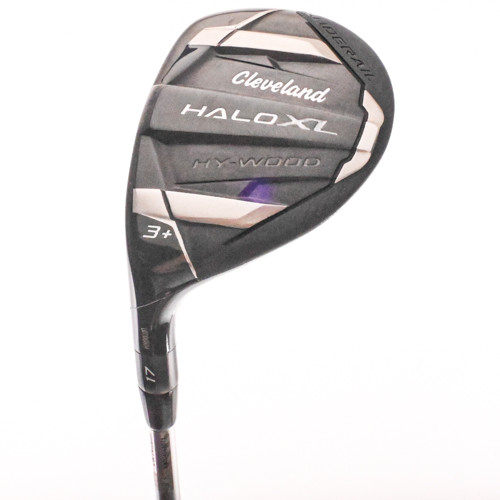 Cleveland Halo XL Hy-Wood Hybrid #3+ 17* Aldila Ascent Stiff Graphite LH +HC