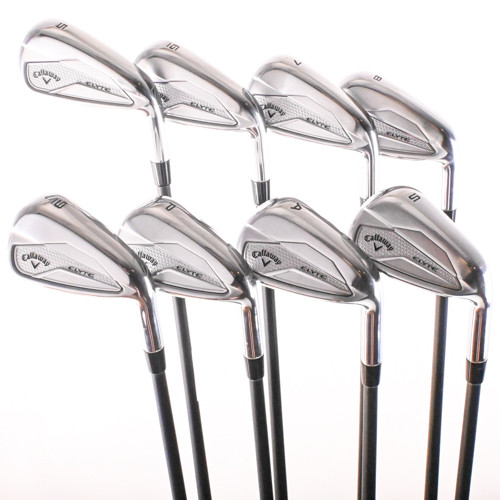 Callaway Elyte Iron Set 5-PW,AW,SW KBS Max 65g R-Flex Graphite RH