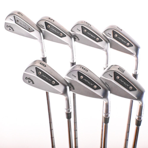 Callaway Apex 21 Forged Iron Set 4-PW KBS Stiff Flex Steel LH