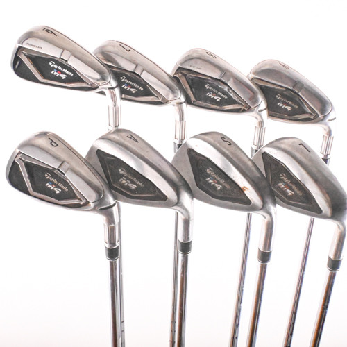 TaylorMade M4 Iron Set 6-PW,AW,SW,LW KBS Max 85g R-Flex Graphite