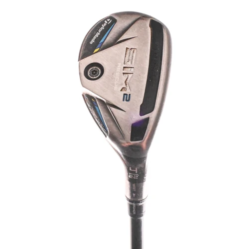 TaylorMade SIM2 Hybrid #4 22* Tensei Raw Blue 80g Stiff Flex Graphite RH