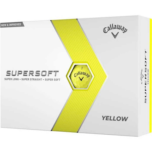 Callaway 2022 Supersoft Golf Balls - Yellow