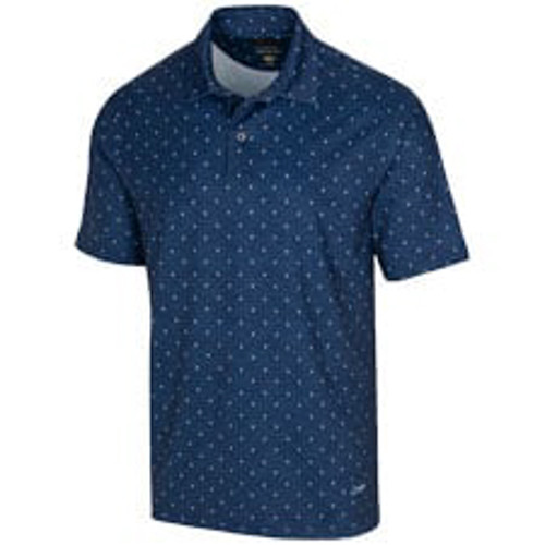 New Men's Greg Norman ML75 Prestige Polo Golf Shirt -Navy/White - G7523K580  - Dallas Golf Company