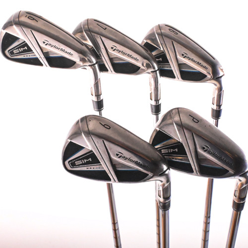 【TaylorMade】SIM MAXアイアンセット　6〜PW フレックスS TaylorMade SIM Max Iron Set 6-PW KBS Max 85g Stiff Flex