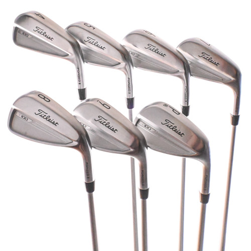 Titleist T100 2023 Forged Iron Set 4-PW KBS C-Taper Lite Stiff Flex Steel RH