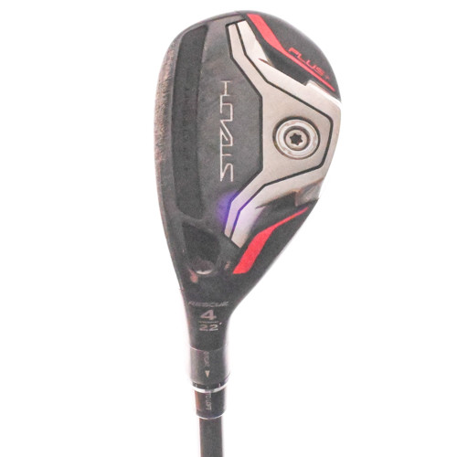 TaylorMade Stealth Plus Hybrid #4 22* HZRDUS 5.5 Red 70g R-Flex Graphite LH