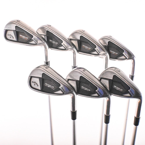 Callaway Rogue ST Max Iron Set 5-PW,AW Raijin 65g R-Flex Graphite