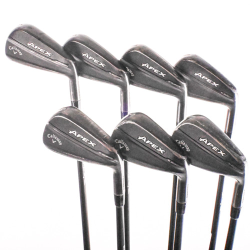 Callaway Apex Ti Fusion Black Forged Irons 5-PW,AW Velocore Stiff