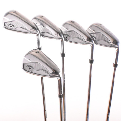 Callaway Elyte X Iron Set 7-PW,AW KBS Max 80g Stiff Flex Steel RH