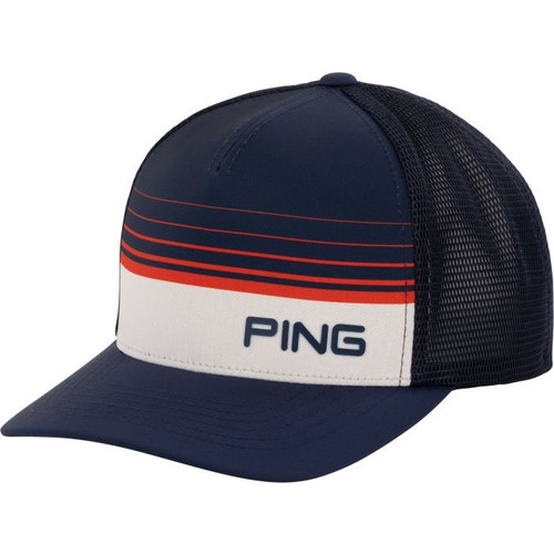 PING Limited Edition Red, White & Golf Trucker Hat 2026 display picture 1