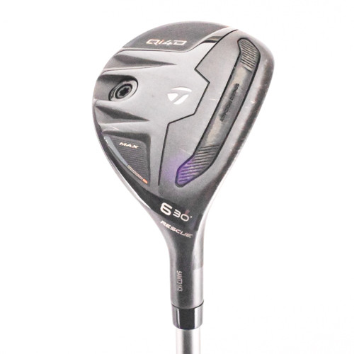 TaylorMade Qi4D Max Rescue Hybrid #6 30* Stiff Flex Graphite RH +