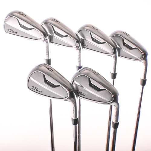 Titleist T200 2021 Forged Iron Set 5-PW AMT Black Stiff Flex Steel
