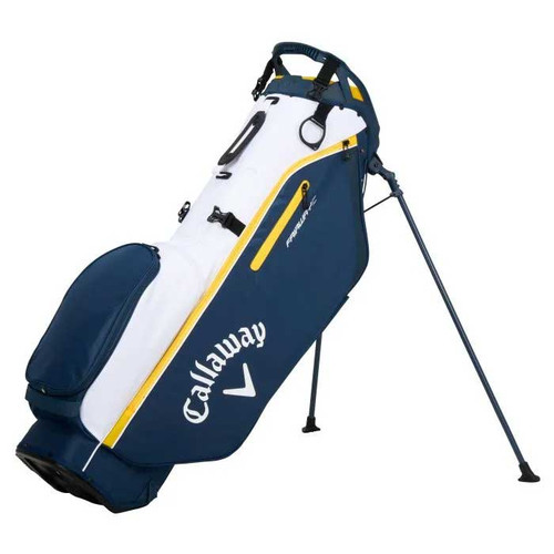 Callaway Fairway C Stand Bag 2023 - White / Navy / Goldenrod