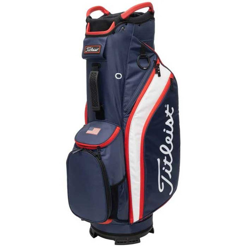 極美品 Titleist CART14 ネイビー 星条旗 キャディバッグ USA Titleist Stars & Stripes Cart 14 2024 Bag | PGA TOUR Superstore
