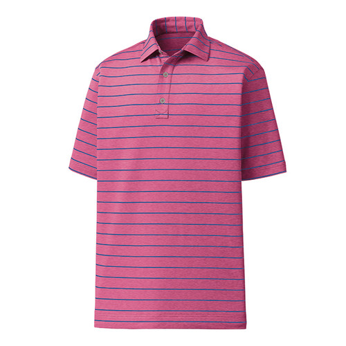 New Men's FootJoy Lisle Double Pin Stripe - Pink Azalea - 26398