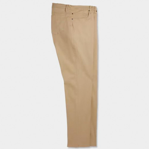 New Men's Footjoy 1857 Sueded Cotton Twill 5 Pocket Pants - Tan