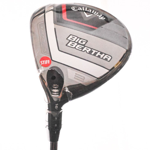 New Callaway Big Bertha 2023 3-Wood 16* RCH 55g Stiff Flex