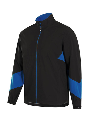 New Men's FootJoy Hydrolite X Rain Jacket - Black/Blue - 30525