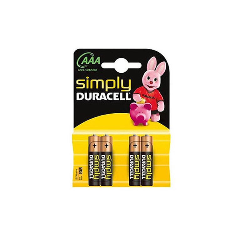 DURACELL SIMPLY ALC LR03  AAA 4τεμ  - Shop at topsystems.gr