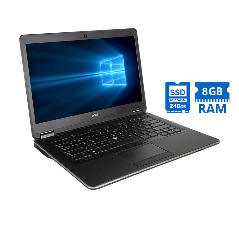 Dell (A-) Latitude E7440 i5-4300U/14"/8GB/240GB mSATA SSD/No ODD Grade A- Refurbished Laptop