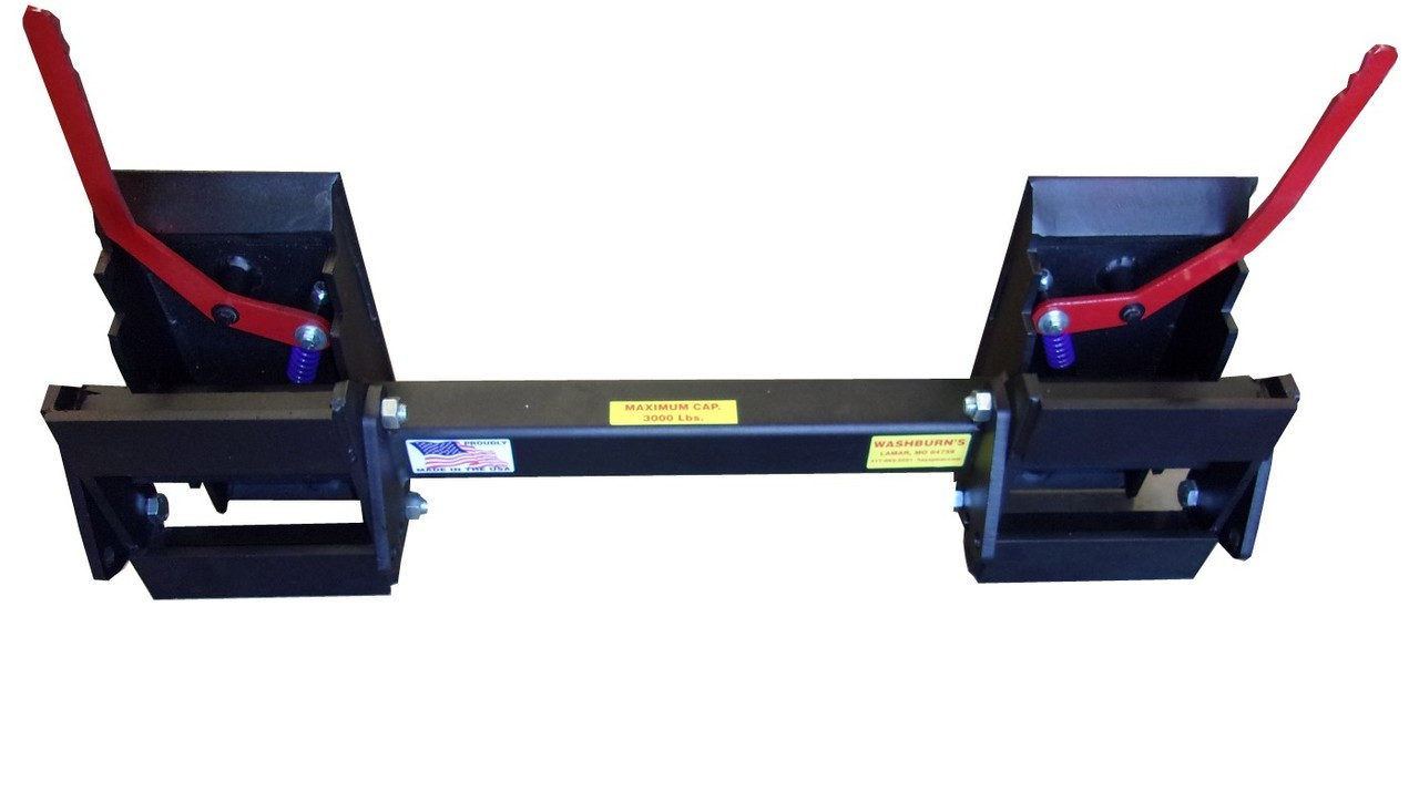 Skid Steer Universal Hitch Adapter w/3 Rollback Settings 8295