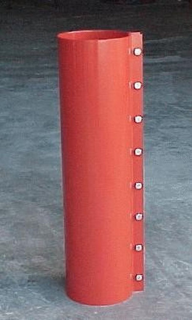8" tube coupler which is used to connect two existing auger tubes together as added extension. Our 8" tube coupler material is sold by the foot so buy accordingly. 