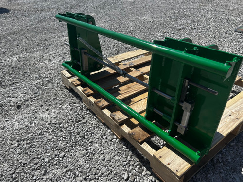 Pin On JD 148/158 to Euro global loader. Pin On JD 148/158 to use standardized euro hook up. New (4) 1 1/4" Pins included. 5000# Rating