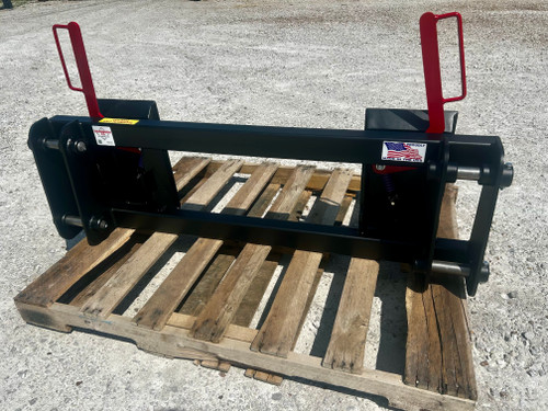 Washburn Company has fabricated from start to finish a Ford 7109 which is similar to all fords in this classification. The Ford 7109 features 3/8" plates with 3/8" skid steer boxes, triple passed and welded. All new 1 1/4" pins with DOM bushings and 3/8" handles. Washburn company makes several fords including but not limited to: Ford 7109,7108, 7209, 7309, 210, 7310, 7410 and 7414. Contact us today at 800/283-7107 for more details on our ford, skid steer and other factory builds. 