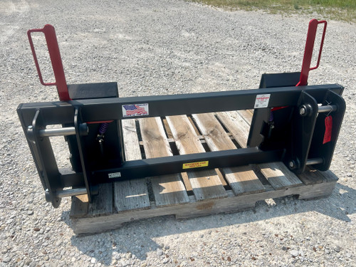 Quick Hitch Adapter Case 2350 to Skid Steer Attachment. Washburn company has made a pin on conversion for a Case 2250, 2350,  2450 and 2455 to convert to standardized skid steer. A skid steer conversion is considered the "universal" adapter which most every one converts to. Case 2350 and Case 2250 are standardized builds with specific measurements. Case 2350 comes with all new pins, pins are all 1 1/8". Made with 3/8" plates that are triple passed for a more superior build. 