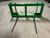 Bale mover Fits John Deere 840 loader. Hay bale spear is standard 48" long has 3000# rating at 30" load center
Bale spears are 29" apart- spacing can be customized just give us a call with your preference.