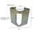 Heavy duty weld-on gate latch striker, measures 4" wide, 4 tall.
Gate latch striker hole measures 1 1/4" wide and 2 7/8" long.
The width of the part that welds to the post is 2" wide.
Made from 3/16" thick material and is zinc plated to hinder rusting.
Weighs about #1