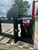 JCB 520 hooks are 1" thick - (can be upgraded to 1 1/2". This design keeps the face of thee latch boxes in line and keeps them from twisting and going out of alignment.
Latch box sides are 3/8" thick and are made from grade 50 plate for added strength.
The latching pins are designed so that when the latches are closed the springs are bottomed out so that the pins cannot come unlatched.
JCB 520 loader converts to standardized skid steer attachment