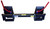 Skid steer quick attach adapter to fit front end tractor loader or older skid steer, uni-loader or skid loader.
This is the middle width version for fitting most common width loader frames.
Skid Steer quick attach conversion adapter is simply designed to fit onto your Pin-On loader and easily convert it into a Skid Steer loader. We punch the hole in the plates to fit your loader pin size which accommodates virtually any brand loader that uses 3/4, 1, 1 1/8, 1 1/4" for most standard pin sizes.
3000# capacity