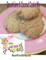 Gluten Free Dairy Free Cookie Mixes featuring native ingredients.  Lemon Myrtle, Strawberry Gum, Aniseed Myrtle, Wattleseed