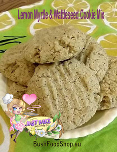 Gluten Free Dairy Free Cookie Mixes featuring native ingredients.  Lemon Myrtle, Strawberry Gum, Aniseed Myrtle, Wattleseed
