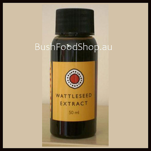 australian native bush foods wattleseed extract 50 ml  | taste australia Bush Food Shop