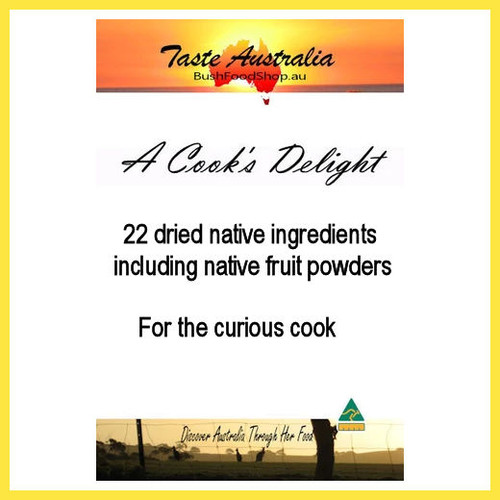 A Cooks Delight - 22 dried ingredients native to Australia. Dried and ground leaves from around Australia | Taste Australia Bush Food Shop