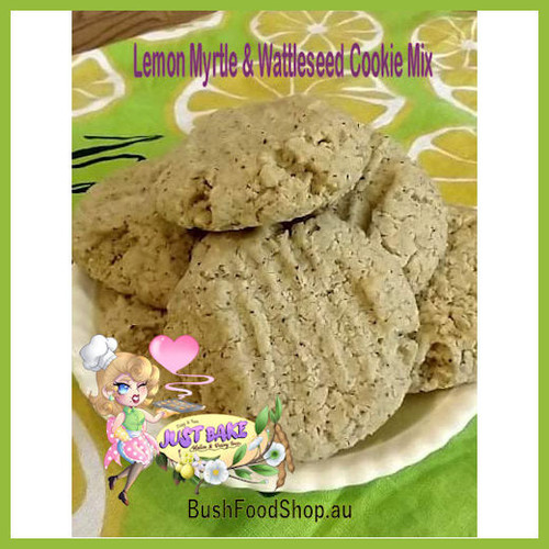 Gluten Free Dairy Free Cookie Mixes featuring native ingredients.  Lemon Myrtle, Strawberry Gum, Aniseed Myrtle, Wattleseed| Taste Australia Bush Food Shop