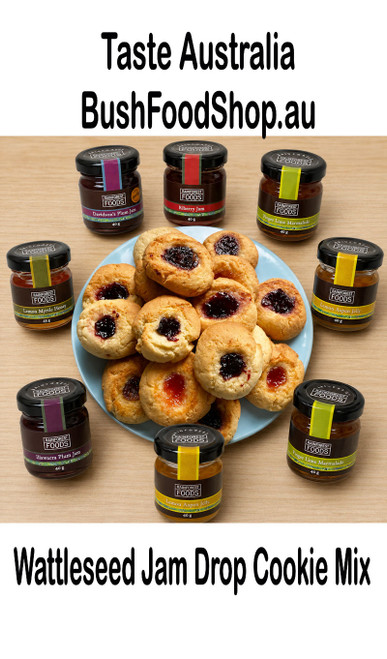 Wattleseed Native Jam Drops Cookie Mix | Taste Australia Bush Food Shop