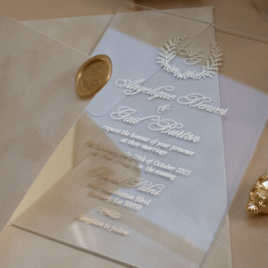 Sample of Gold Monogram Acrylic