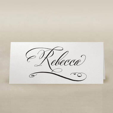 calligraphy place cards white & black ink calligraphy place cards white & black ink