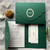 green pocketfold wedding invitations