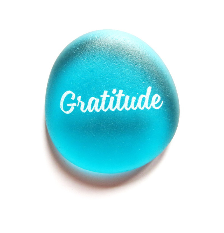 Sea Stone, Gratitude, from Lifeforce Glass, Inc.