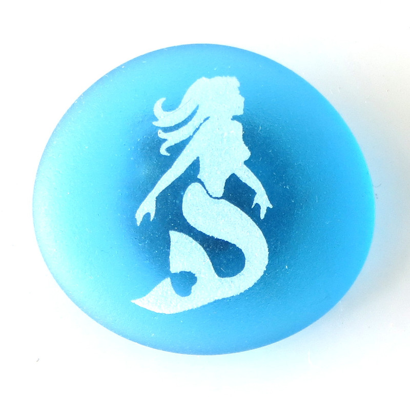 Wholesale Frosted Glass Mermaid Magnets | Lifeforce Glass