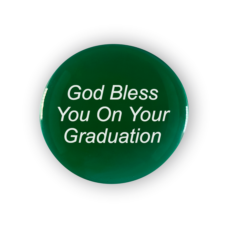 God Bless You on Your Graduation... Glass Stone from Lifeforce Glass